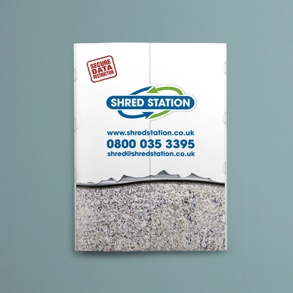 Shred Station Brochure Design by Cameron Creative