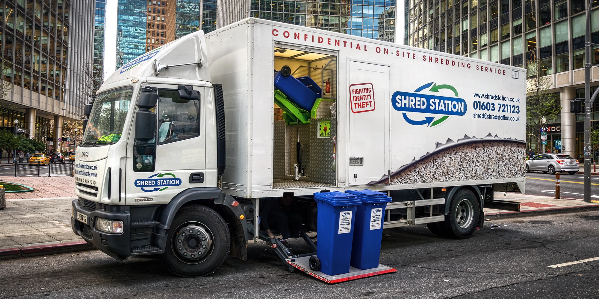 Shred Station Truck Branding by Cameron Creative
