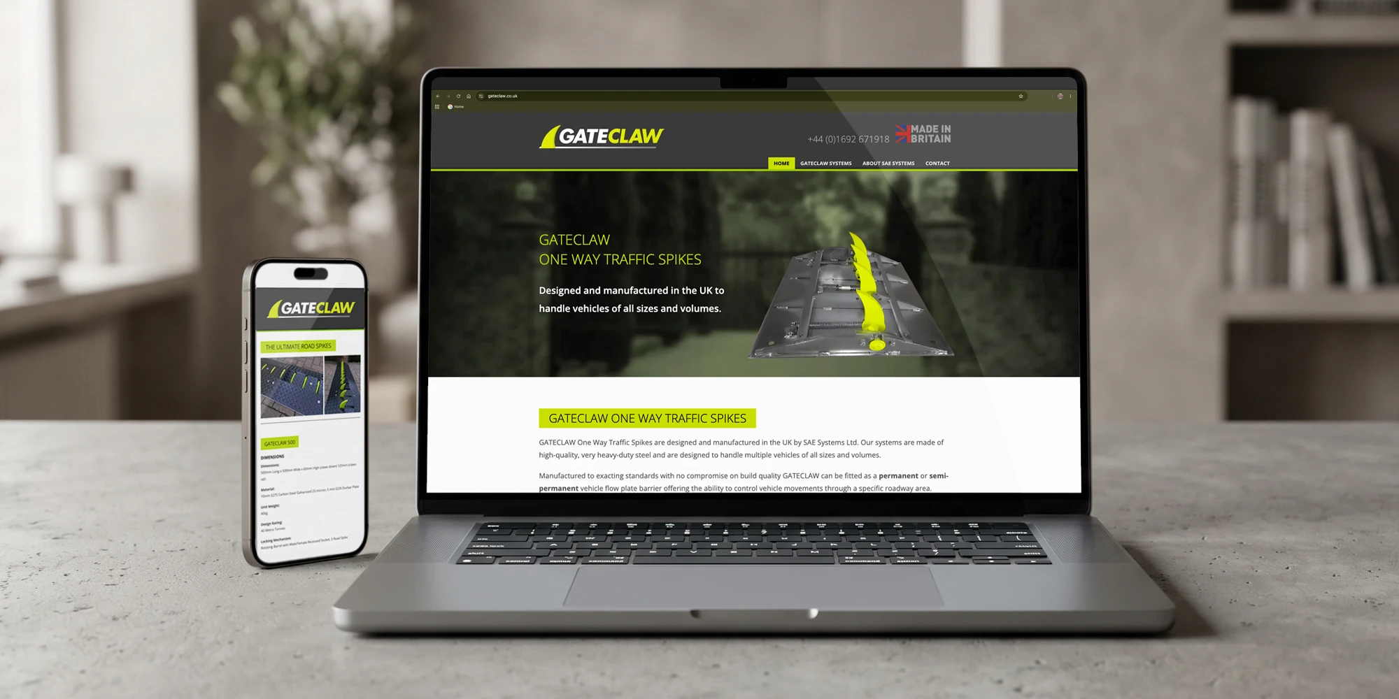 SAE Systems - Website design and branding for Gateclaw